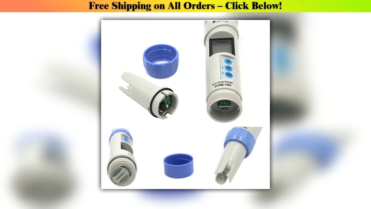 HM Professional COM-100 EC Analyzer TDS Meter Temp Tester With Automatic Calibration And Data Hold