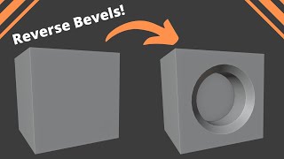 Reverse Bevels in Blender 2.8 | Hard-Surface Modeling Tutorial