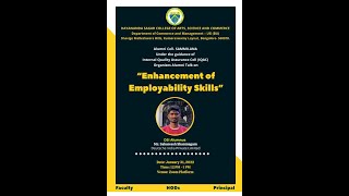Webinar on "Enhancement of Employability Skills "