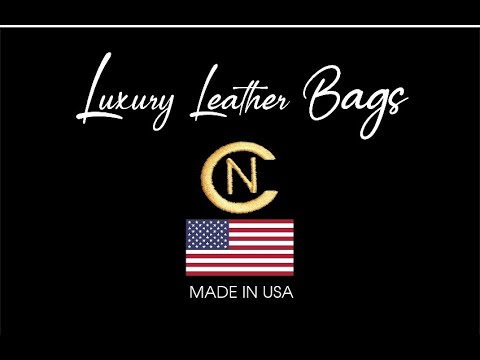 ⁣Inside A CN Designer Luxury Leather Bag - Made IN USA