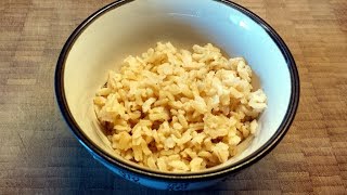 Easy Plain Brown Rice Recipe - Pilaf Method
