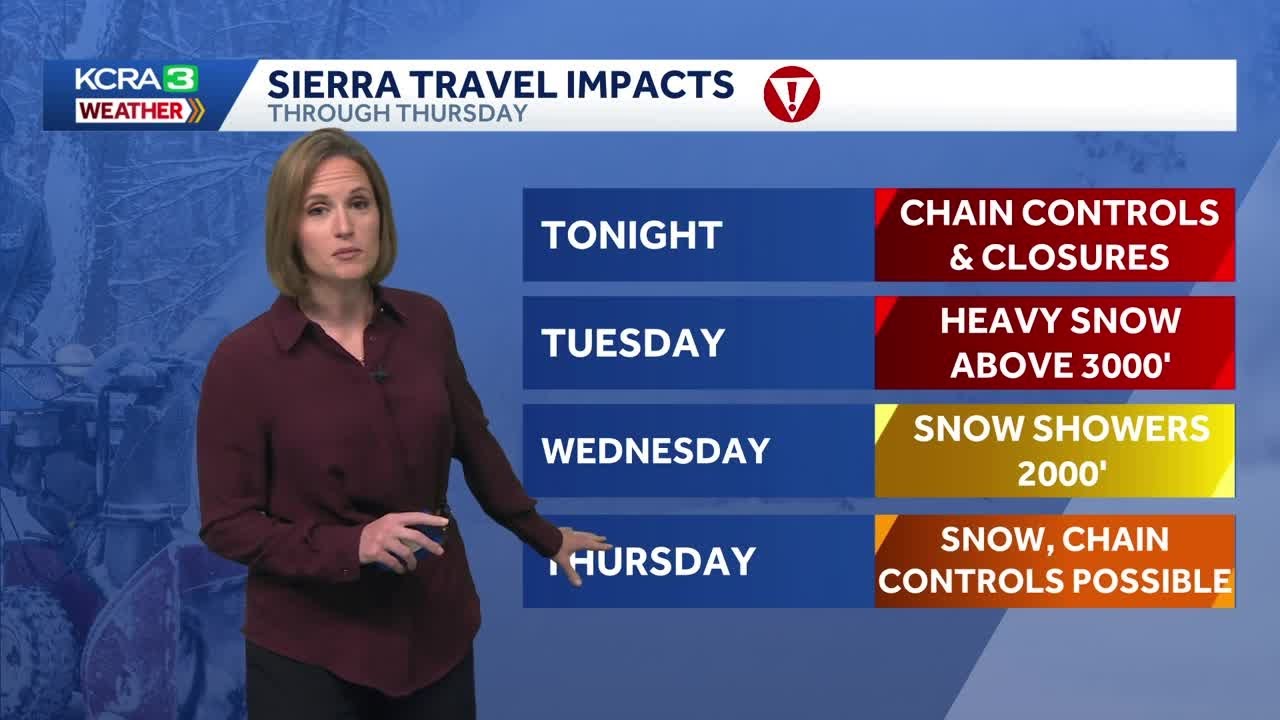 Northern California forecast | Snow outlook on Feb. 16 at 10 p.m.