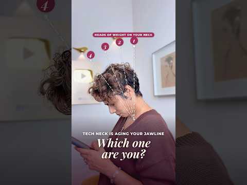 Tech Neck Is Aging Your Jawline: The 2-Step Fix After 40