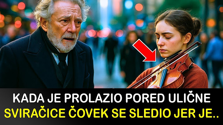 KADA JE PROLAZIO PORED ULIČNE SVIRAČICE ČOVEK SE SLEDIO KADA JE ČUO ŠTA ONA SVIRA, TA PESMA JE BILA