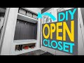 Open Concept Closet Renovation - Pinterest Inspired Closet Makeover for Beginners