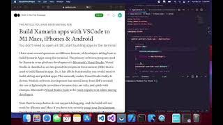 Build Xamarin apps  with VS Code to M1 Macs, iPhones & Android