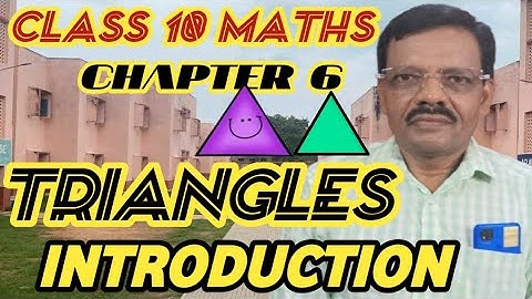 Class 10th Maths Chapter 6 | Introduction | Triangles | NCERT