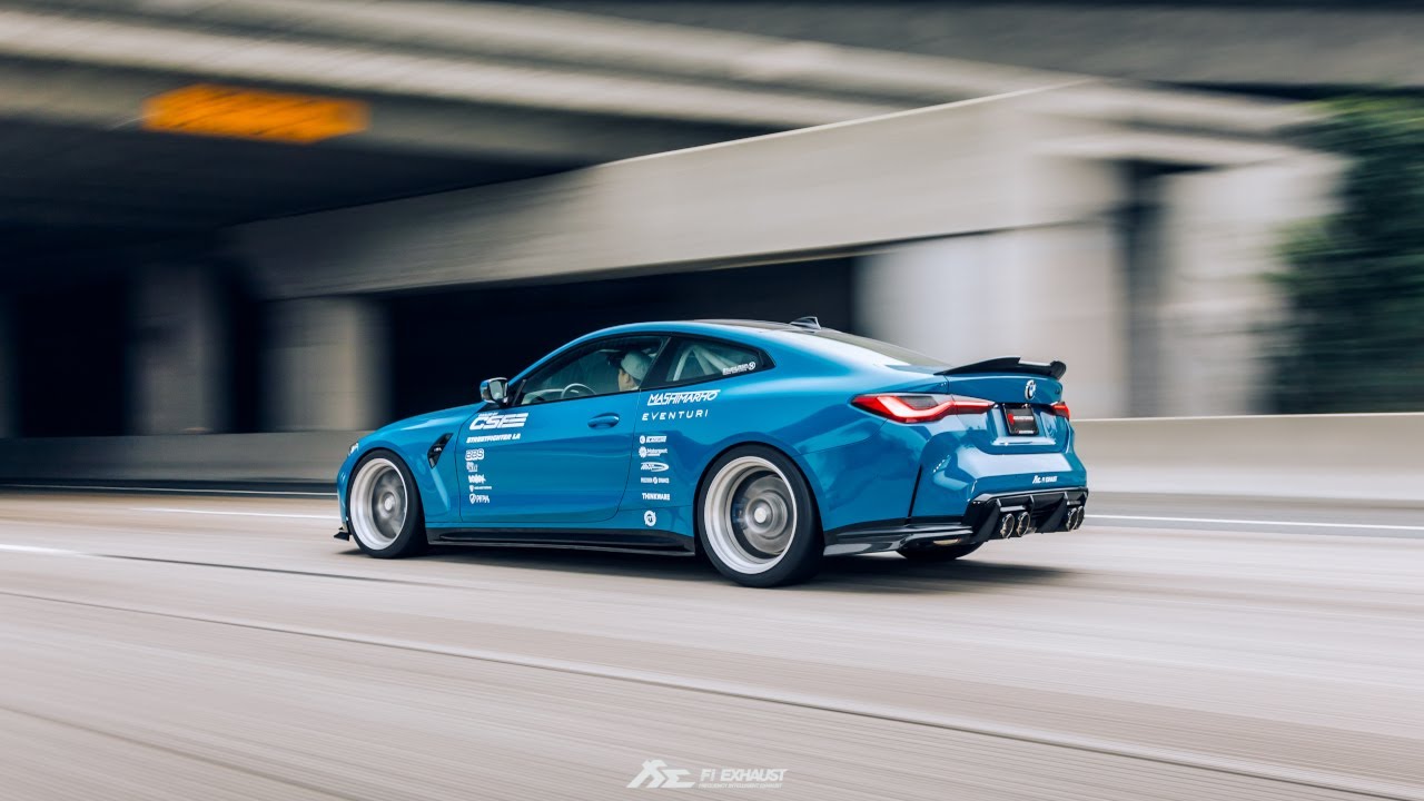 SEMA 2021 STREETFIGHTER BMW M4 G82 in Laguna Seca Blue X Stock vs Fi