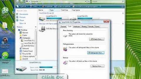 Learn Windows Vista Defragmenting