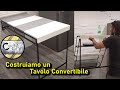 Convertible Table Shelf DIY - Costruiamo un Tavolo Salvaspazio