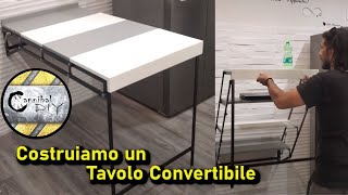 Convertible Table Shelf DIY  Costruiamo un Tavolo Salvaspazio