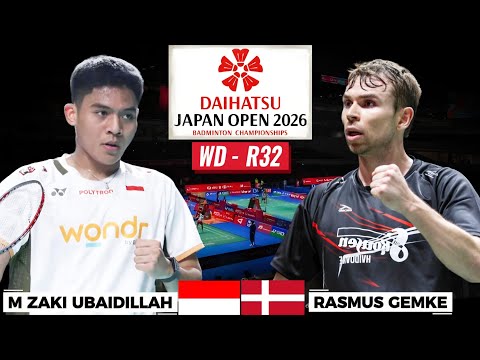 NEKAT & BERANI! Moh Zaki Ubaidillah menantang ketangguhan Rasmus Gemke | Japan Open 2026 R32