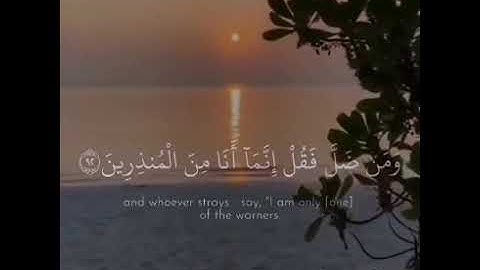 فمن اهتدى فإنما يهتدي لنفسه ومن ضل فقل إنما أنا من المنذرينوقل الحمد لله سيريكم آياته فتعرفونها