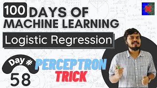 logistic regression part 1 | perceptron trick