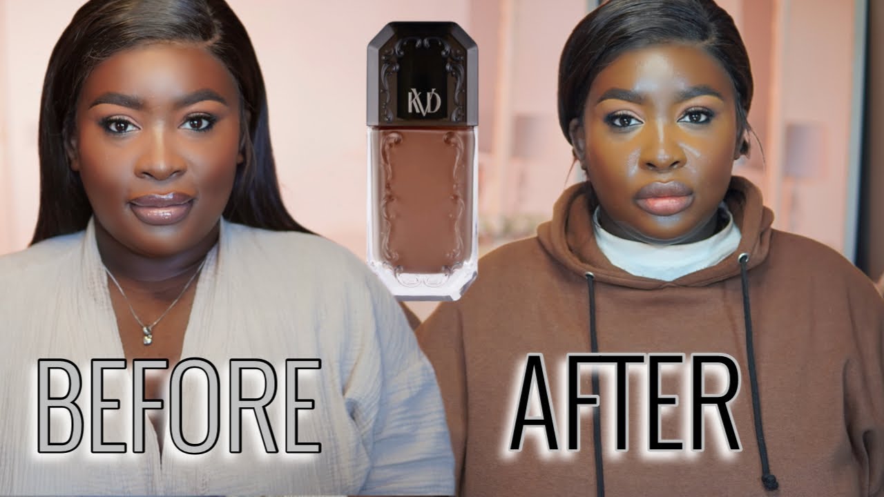 Did I Find My Shade? 13+ Hour Wear Test of KVD Good Apple Serum Foundation! Maria Riches YouTube