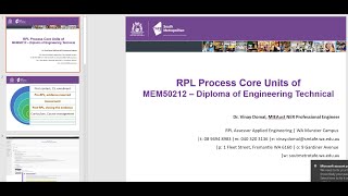 RPL Process Core units MEMv2
