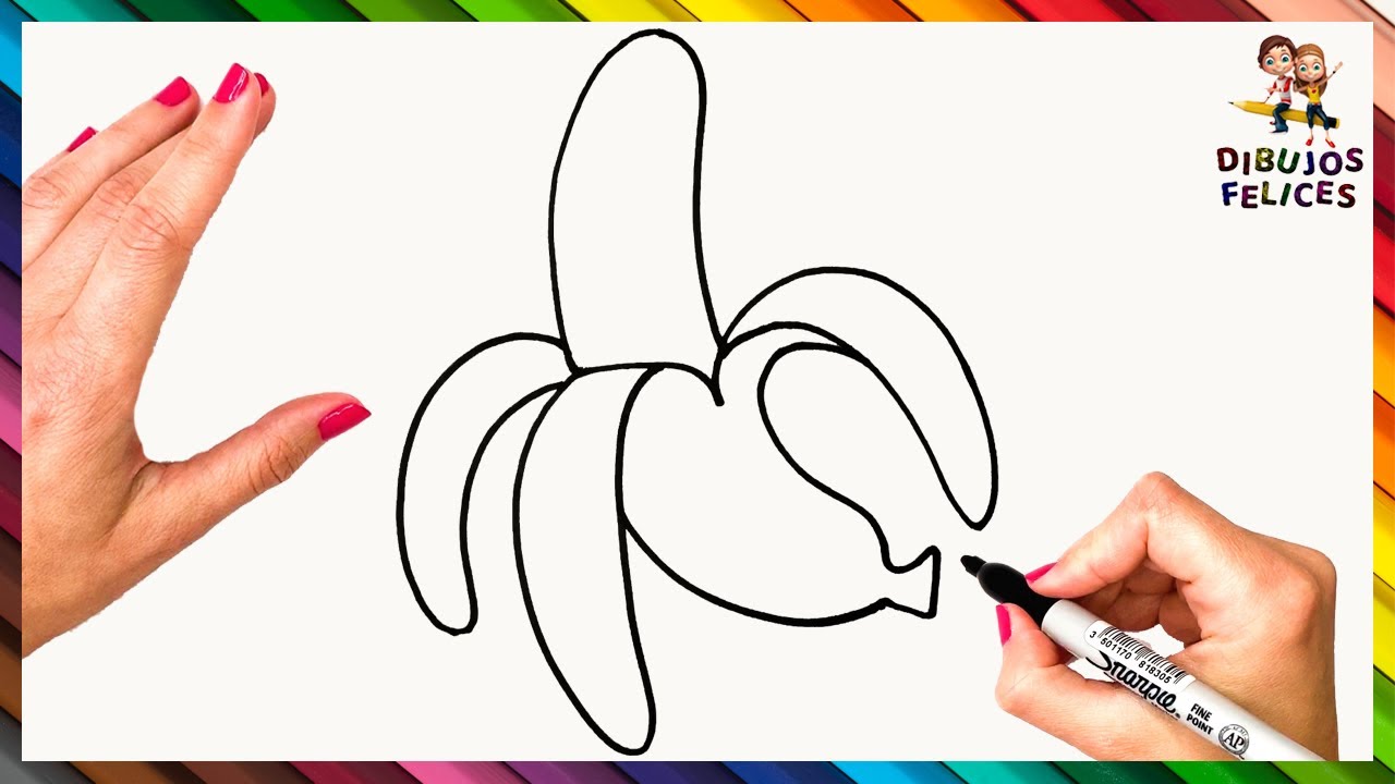 Cómo Dibujar Un Plátano Paso A Paso 🍌 Plátano Dibujo - thptnganamst.edu.vn