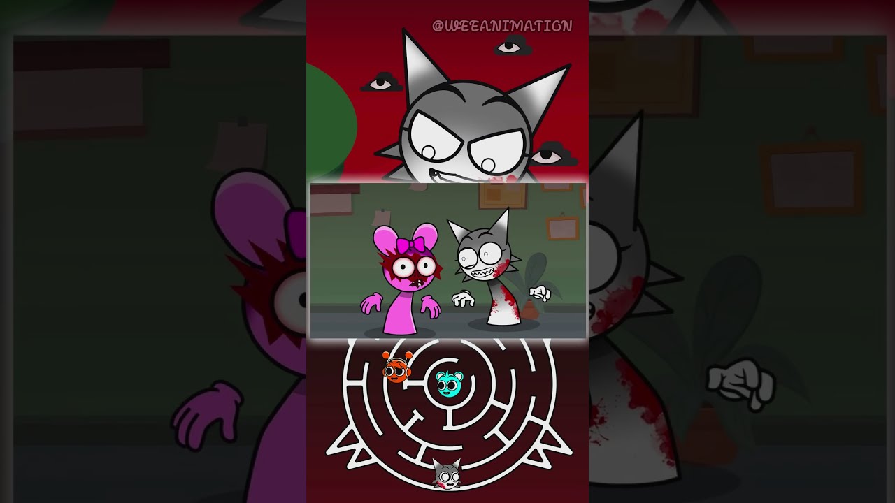 Oh No Pinki Sky And Oren Need Help Please Save Sprunki From Wenda Shorts