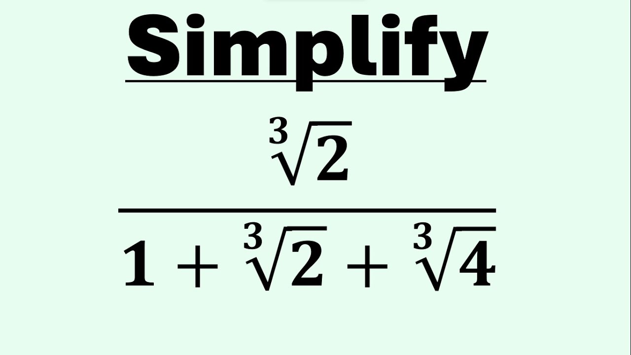 Simplify Like a Pro: Three Unique Methods for Algebra Challenge - YouTube