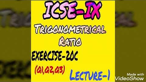 Class-9th ICSE (Exercise-20C)(Q1,Q2,Q3) Lecture-1