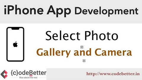 Accessing Camera and Gallery pictures  | UIImagePickerController | iPhone App Development  | Hindi