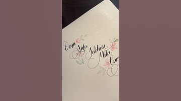 Writing Your Name Requests in Calligraphy! #shorts #calligraphy #lettering