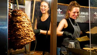 Awesome Women grill sexy Al Pastor | Mexican Street Food in Berlin