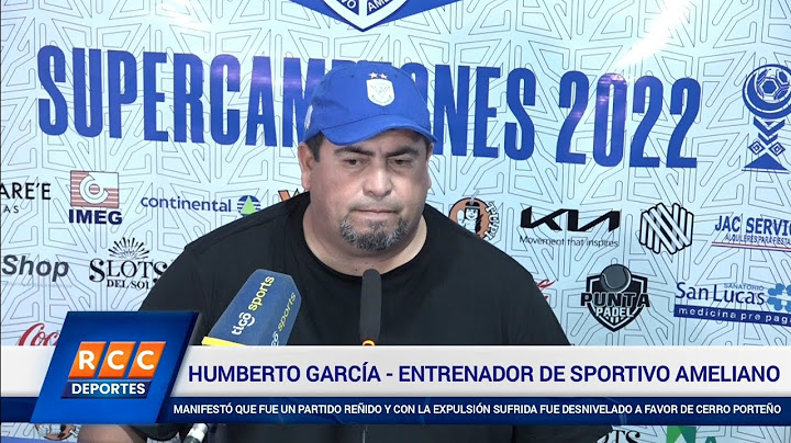 Sportivo Ameliano (0) vs. (1) Cerro Porteño - Palabras del DT Humberto García
