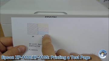 Epson XP4100/XP4105: How to Print a Nozzle Check Test Page