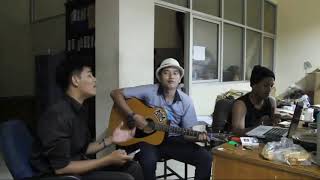 Video thumbnail of "Payung Teduh - Akad (Cover Gitar + Drum Android )"