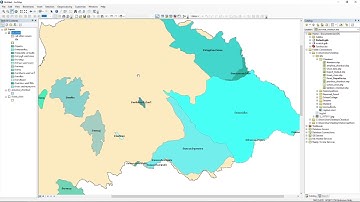 การใช้เครื่องมือ union เบื้องต้น ในโปรแกรม ArcMap 10.5