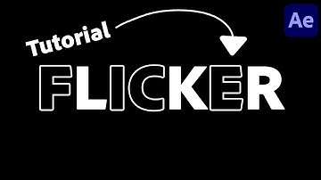 Easily Flicker Your Text in After Effects #tutorial