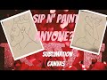 Sublimation Sip N' Paint Canvas|EASY METHOD