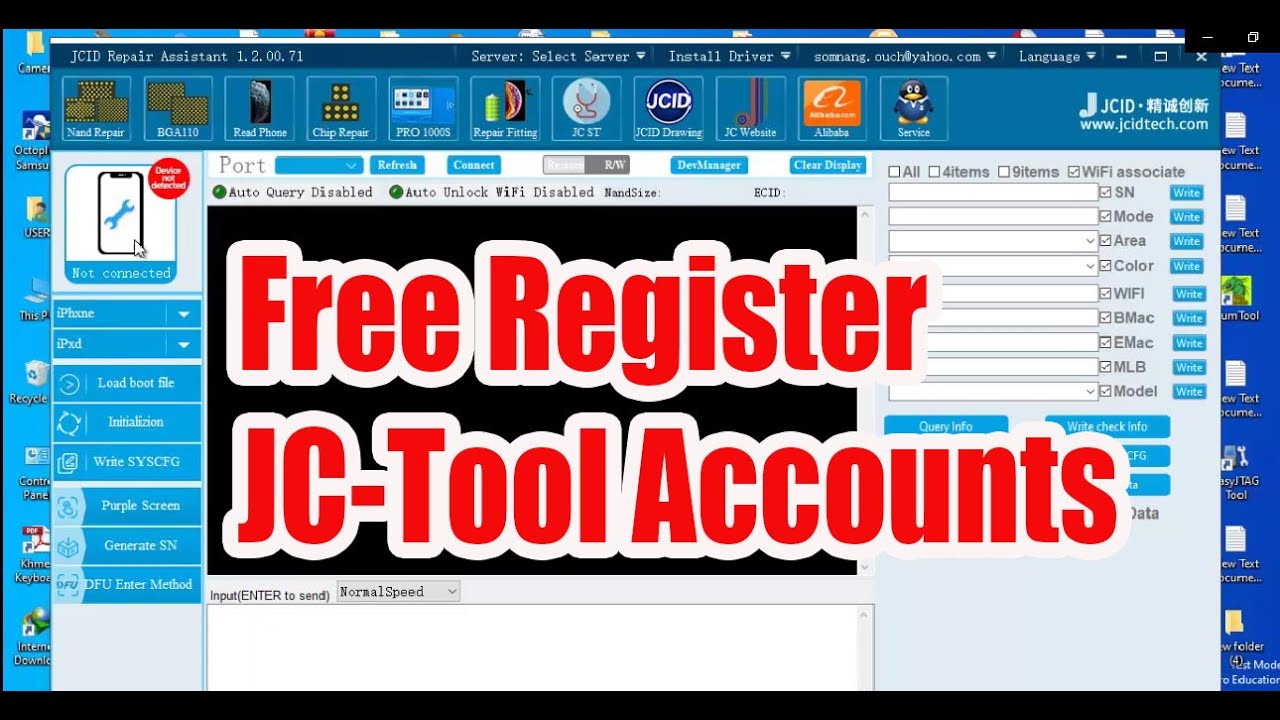 របៀបចុះឈ្មោះ JC Tool account YouTube