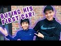 BUYING LITTLE BROTHER HIS FIRST CAR!