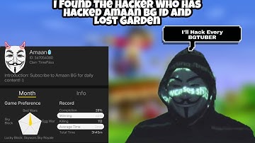 I Found The Hacker Who Has Hacked @Mehdishort-f3i Bg And Dissolved The Clan @OneAboveAll9284