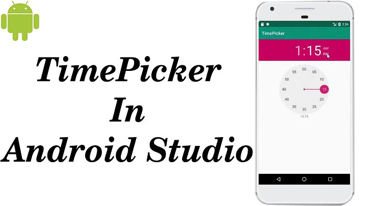 TimePicker in Android Studio | Time Selection in Android Studio | How to