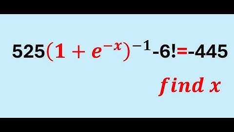 A NICE EXPONENTIAL/FACTORIAL QUESTION.