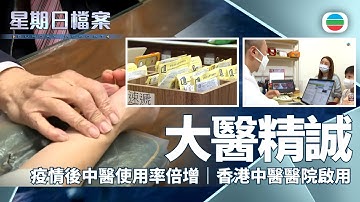 星期日檔案｜中醫融入主流醫療   香港首間中醫醫院啟用｜無綫新聞 TVB News