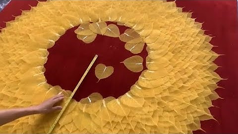 Cách làm tranh xương lá Bồ Đề cỡ đại 🙏