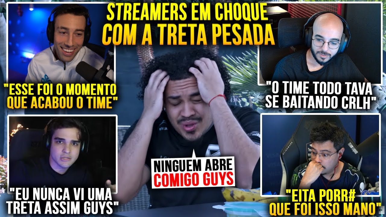 STREAMERS REAGEM A TRETA PESADA DA LOUD E DESABAFO DO VIRTYY! FOI ESSE MOMENTO QUE O TIME ACABOU?
