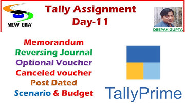 Tally Prime Assignment 11 By Deepak Gupta