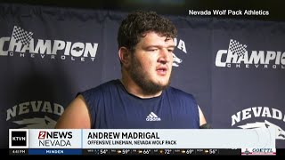 Wolf Pack football player speaks ahead of game with New Mexico