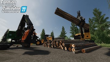 FS22 | logging timelapse | Green River Valley #12 | Three-in-one