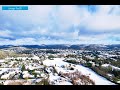 Panorama sous la neige