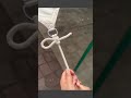 Simple and fast method to secure awning wind ropes firmly in place #knotskills #camping #outdoorlife