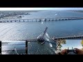 Mavic mini flys over abandoned bridge