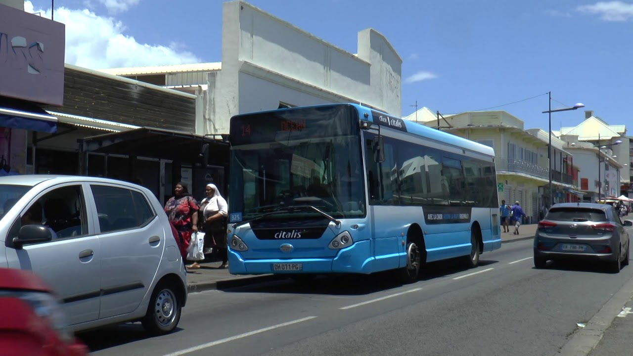 CITALIS BUSES CITY SERVICE ST DENIS REUNION ISLAND NOV 2018 YouTube