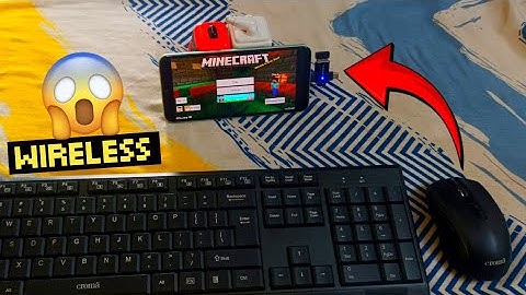 Playing Minecraft Mobile Using Wireless KEYBOARD & MOUSE !! | [Tutorial In Hindi] |