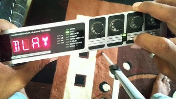 How to use behringer virtualizer pro dsp2024p effects processor